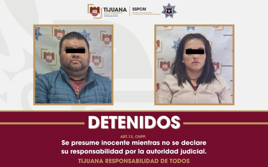 Detiene SSPCM a dos personas a bordo de vehículo relacionado con incendio de un auto en Playas de Tijuana