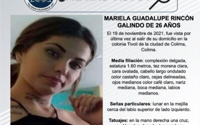 Mariela desaparecida en Colima