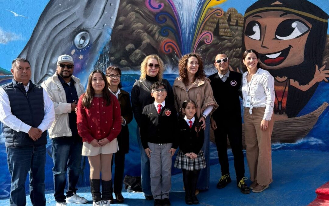 Devela gobierno de Claudia Agatón mural en La Bufadora